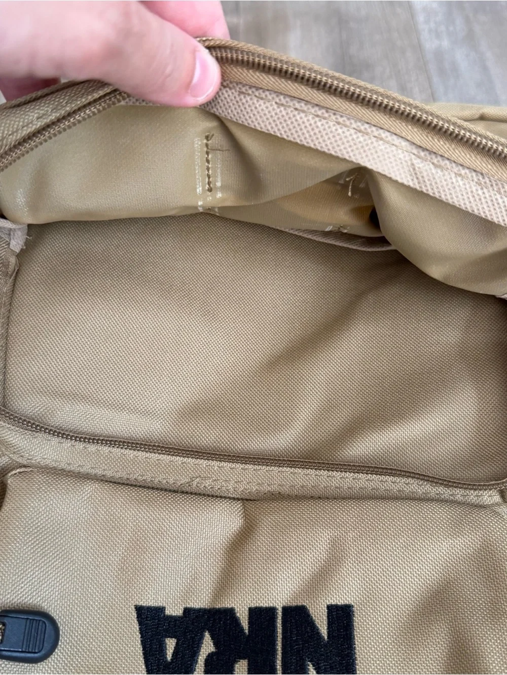 New NRA Backpack Desert Khaki Tan Tactical Travel Lightweight‎ Adjustable